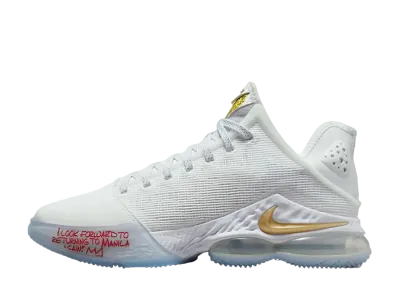 Nike Lebron 19 Low "White/Metallc Gold"