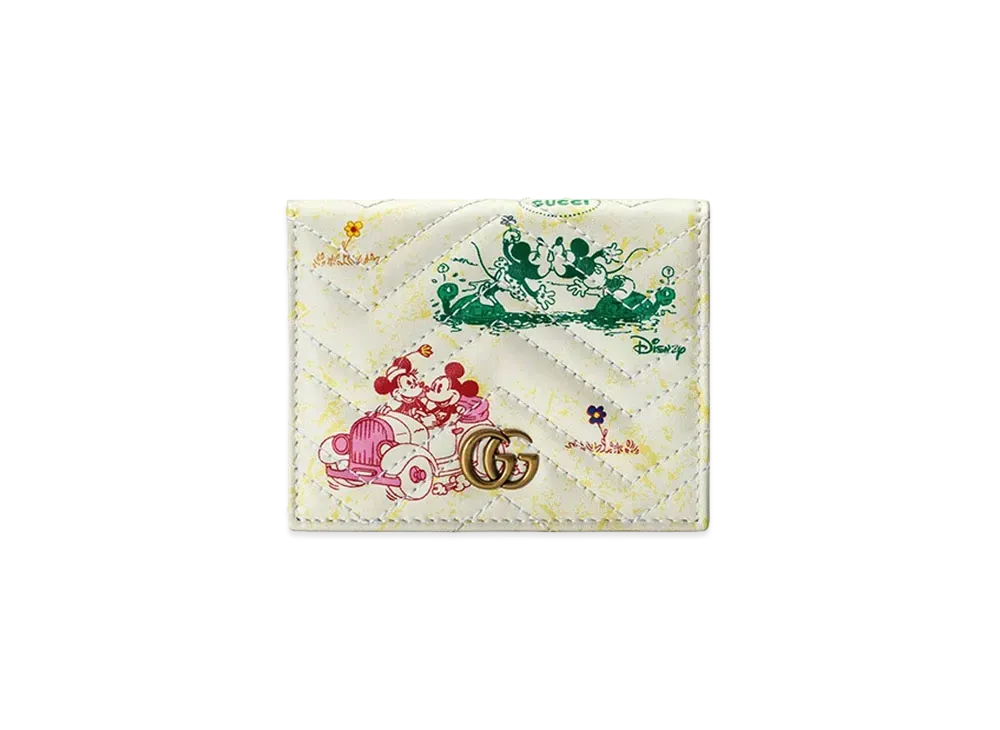 GUCCI Online Exclusive Disney x Gucci GG Marmont Card Case Wallet