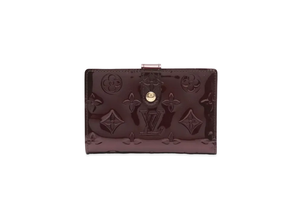Louis Vuitton Viennois Wallet Monogram Vernis "Rouge Forvist"