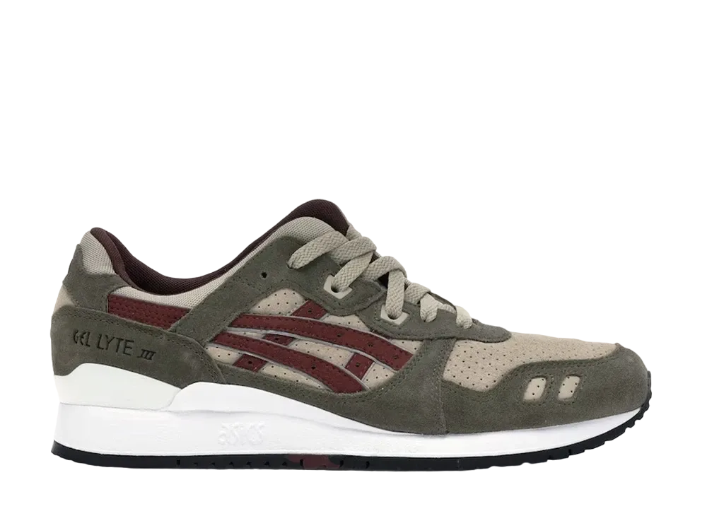 アシックス ゲルライト 3 パタ "ブリッチ バーガンディ"