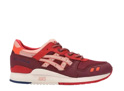 ロニー・ファイグ × アシックス ゲルライト 3 Volcano 2.0 "バーガンディ"