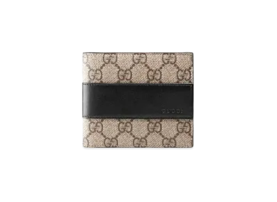 GUCCI GG Supreme Wallet "Beige/Black"