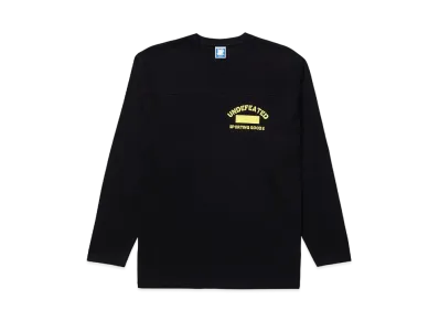UNDEFEATED Stencil L/S Football Tee - 10093 "Black"