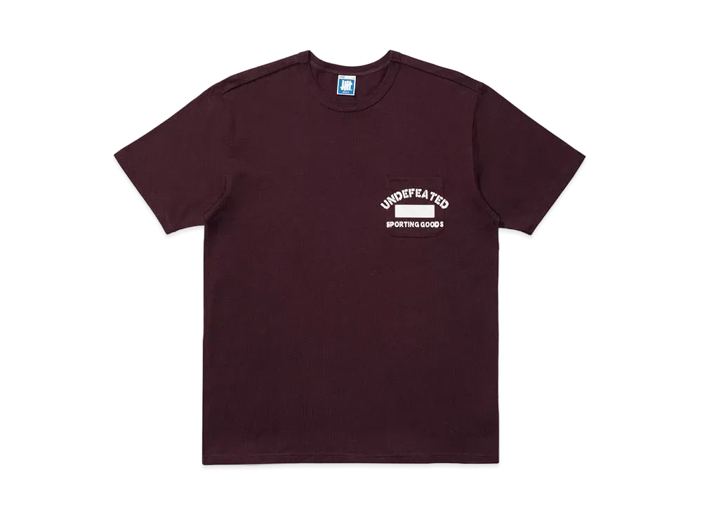 UNDEFEATED Stencil Pocket S/S Tee - 10095 "Burgundy"