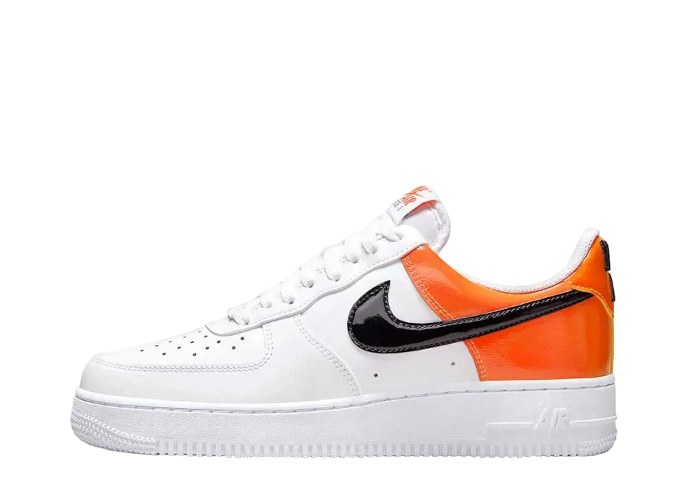 Nike Women's Air Force 1 Low '07 ESS "Orange Patent/White"