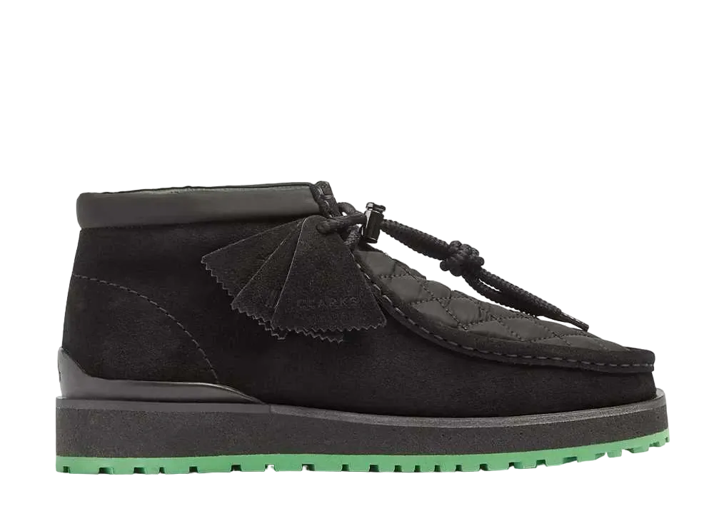 モンクレール × クラークス モンワラビー "ブラック/グリーン"