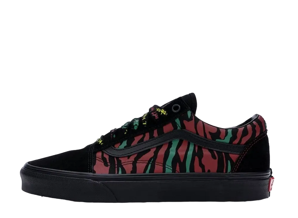 バンズ オールドスクール A トライビー クエスト "ブラック/レッド"