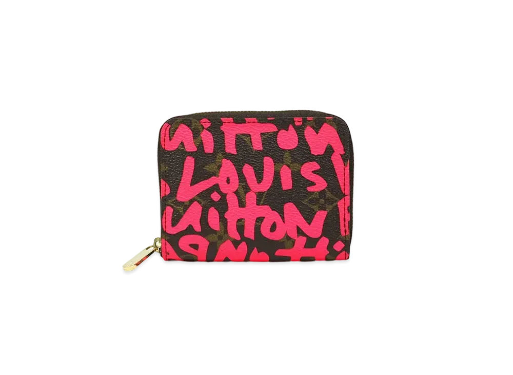 Louis Vuitton Zippy Coin Purse Monogram Graffiti Stephen Sprouse Collection "Fuchsia"