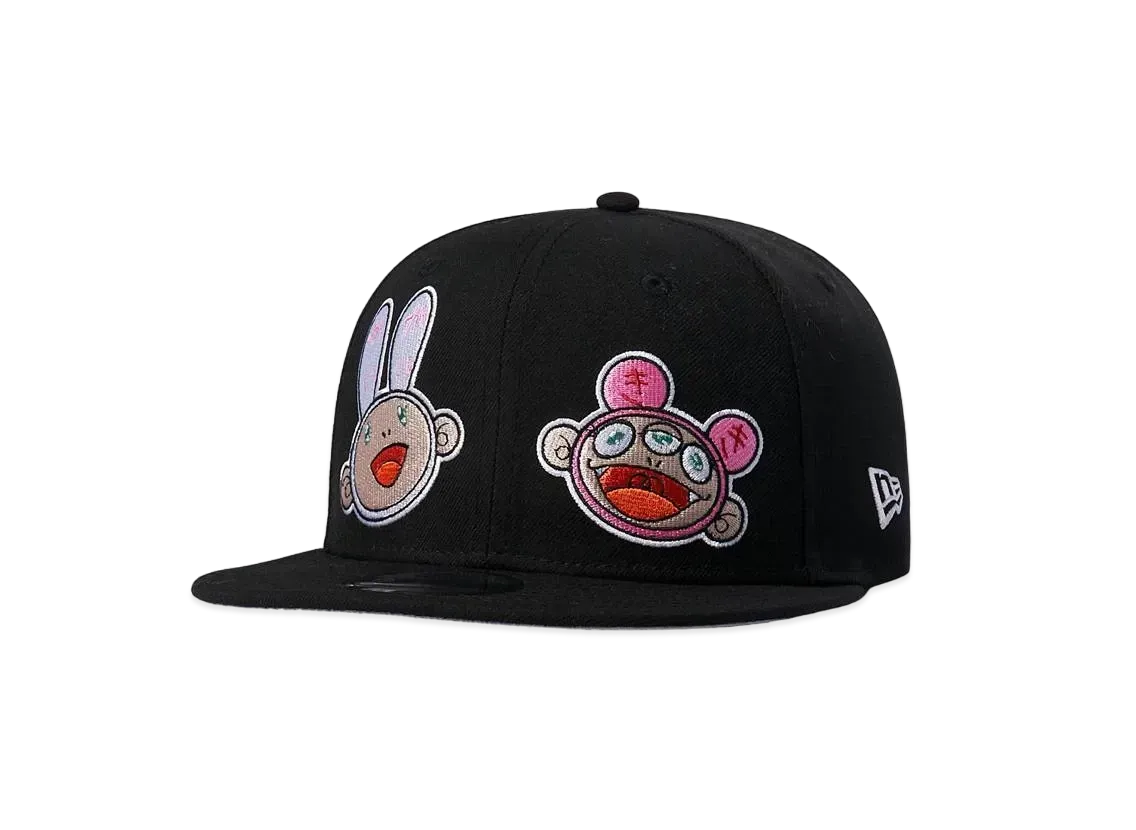 NEW ERA TAKASHI MURAKAMI 9FIFTY KAIKAI KIKI BLACK "Black"