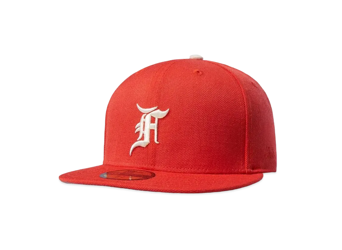 NEW ERA FEAR OF GOD ESSENTIALS 59FIFTY F LOGO Under Visor "Orange"