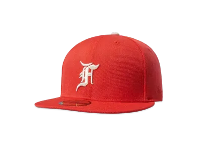 NEW ERA FEAR OF GOD ESSENTIALS 59FIFTY F LOGO Under Visor "Orange"
