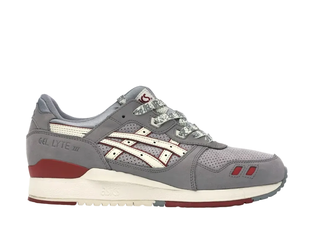 アシックス ゲルライト 3 ハイ アンド ロー モーター "ライト グレイ/オフ ホワイト"