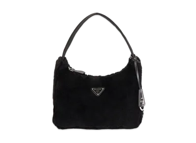 PRADA Re-edition 2000 Shearling Handbag"Black"