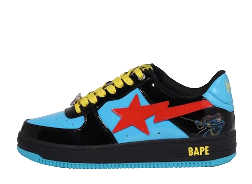 Marvel Comics × A BATHING APE®︎ BAPE STA Low "Black Widow" (2022)