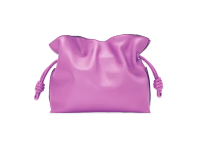 LOEWE Flamenco Clutch In Nappa Calfskin "Bright Purple"