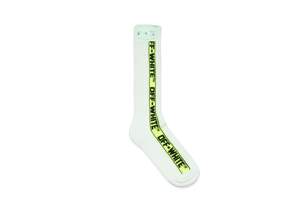 Off-White FLUO INDUSTRIAL BELT SOCKS "WHITE/YELLOW"
