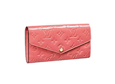 Louis Vuitton Sarah Wallet Monogram Vernis "Rose Rich"