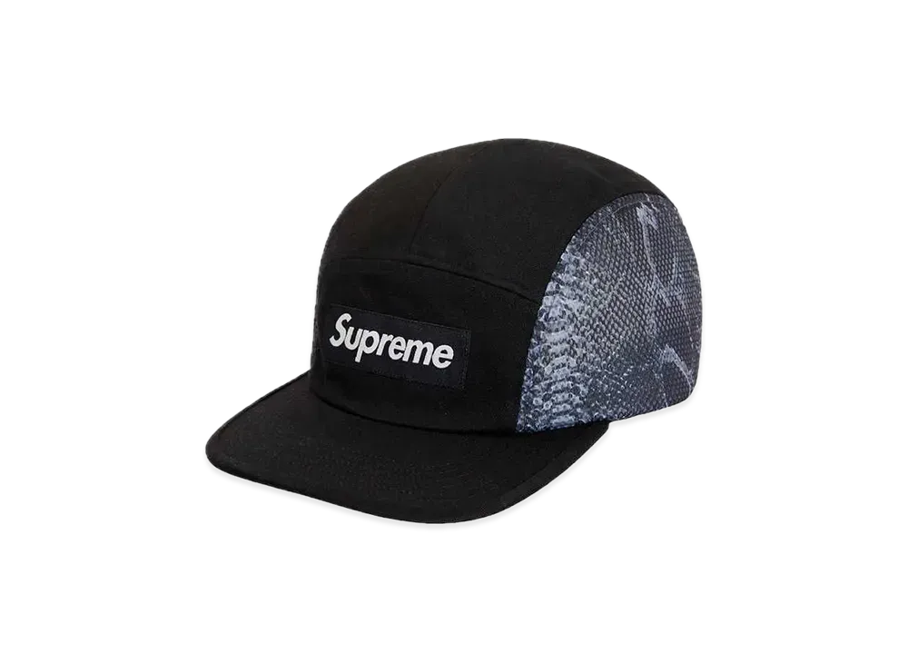 シュプリーム スネイクスキン メッシュ キャンプ キャップ "ブラック"