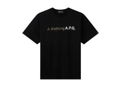 A BATHING APE x APC A BATHING APC WIDE TEE "Black"