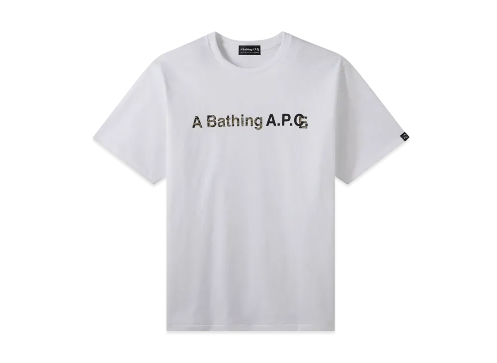 A BATHING APE x APC A BATHING APC WIDE TEE "White"