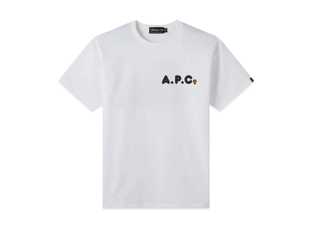 A BATHING APE x APC MILO ON APC WIDE TEE 