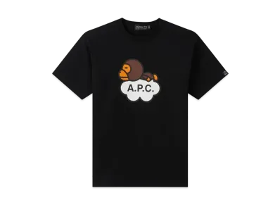 A BATHING APE x APC MILO TEE "Black"