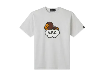 A BATHING APE x APC MILO TEE "Grey"