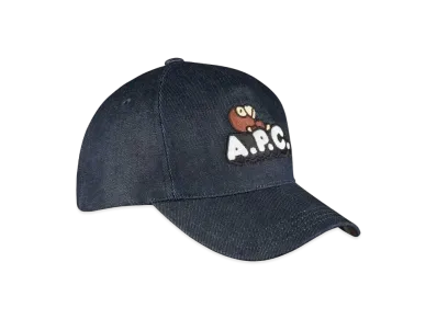 A BATHING APE x APC MILO ON APC DENIM CAP "Indigo"