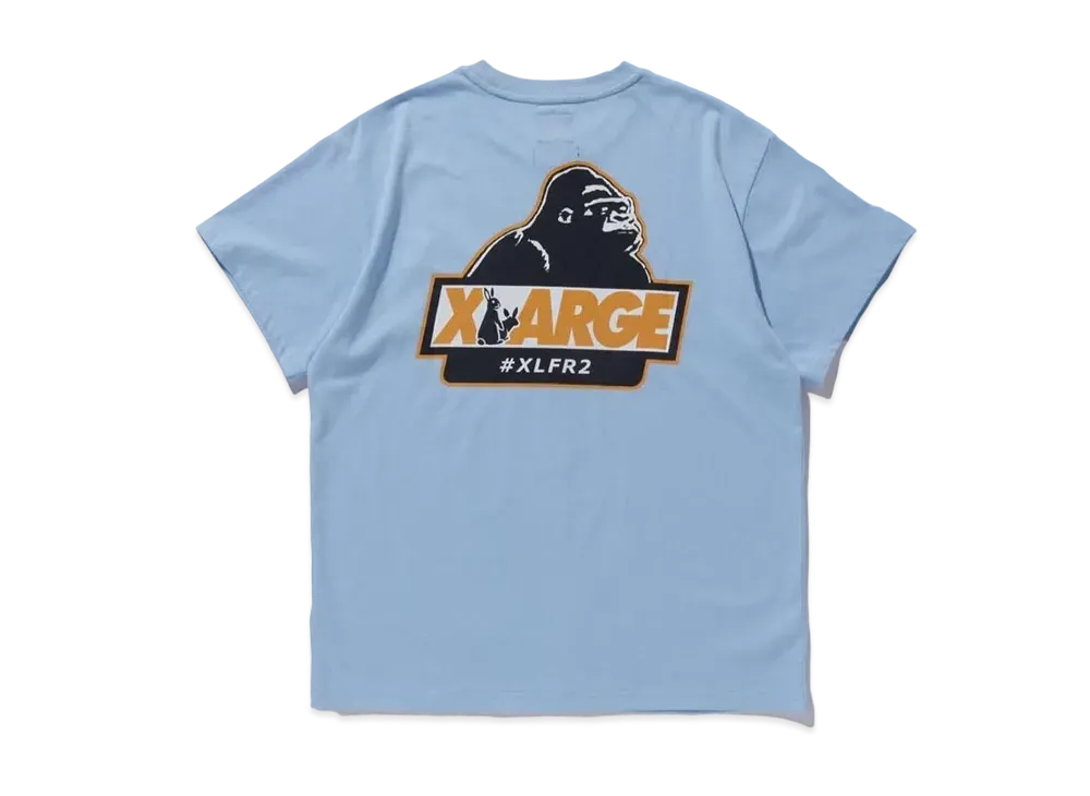 XLARGE x FR2 OG Logo S/S T-shirt "Lt Blue"