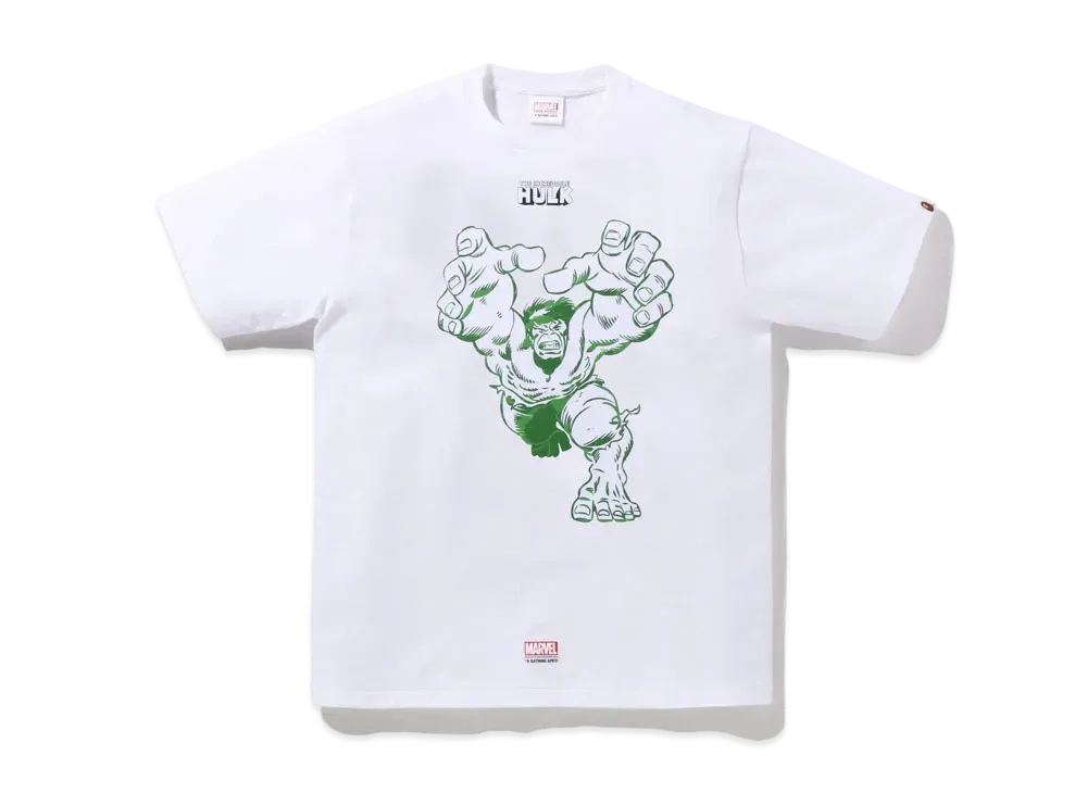 A BATHING APE HULK TEE "White"