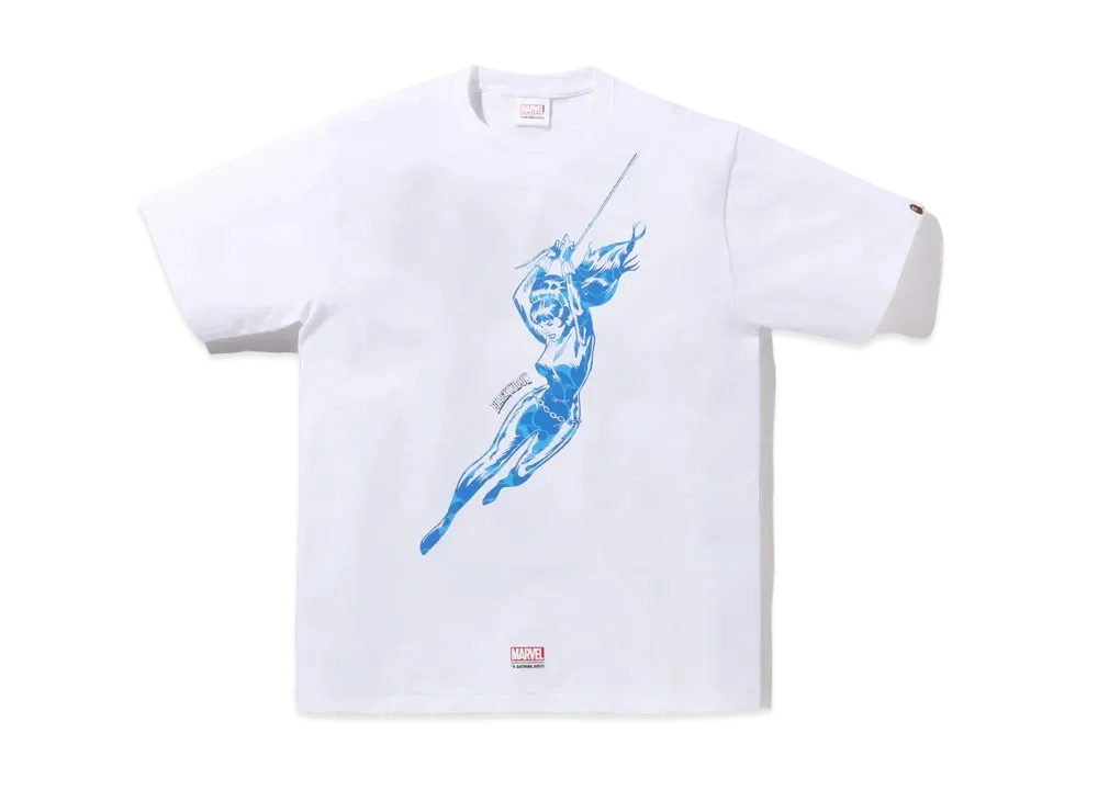 A BATHING APE BLACK WIDOW TEE "White"