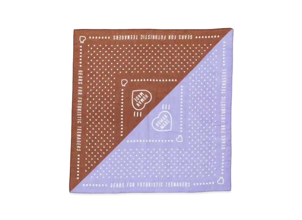 HUMAN MADE MONTHLY BANDANA SEPTEMBER "Brown"