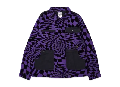 VANS x P.A.M (PERKS AND MINI) Spiral Checker Chore Jacket "Purple Check"