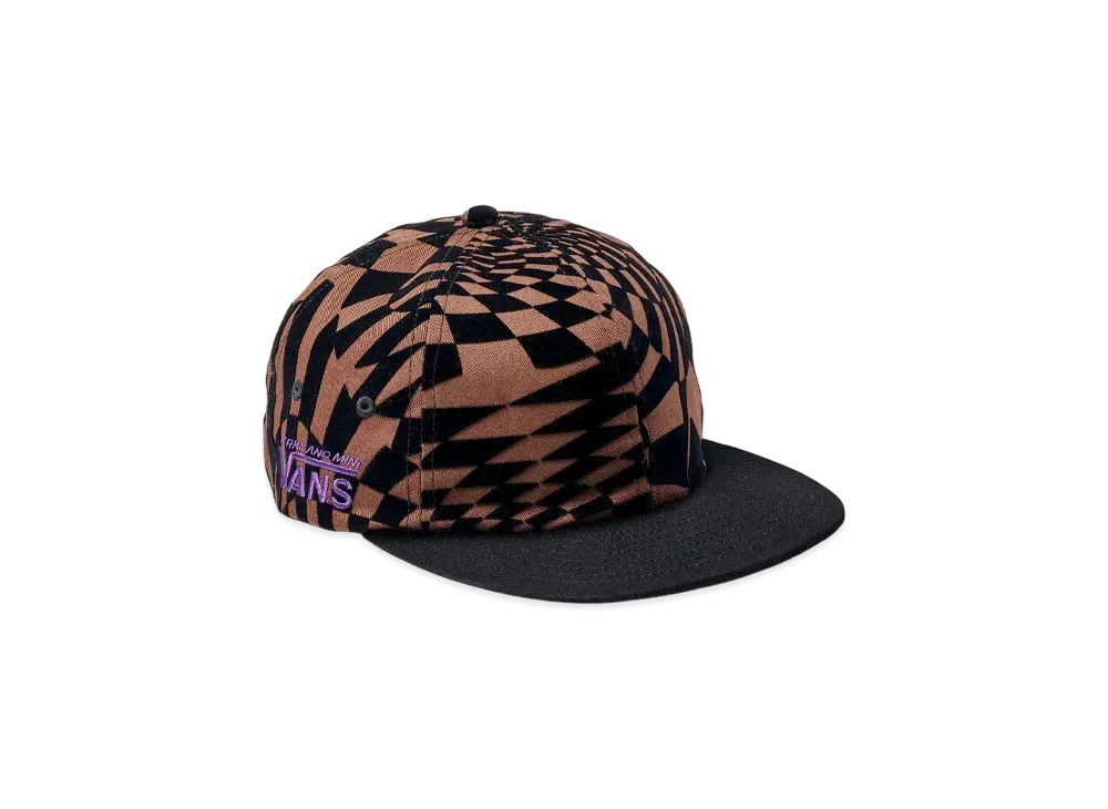 VANS x P.A.M (PERKS AND MINI) Spiral Checker 6-Panel Hat "Mustang"