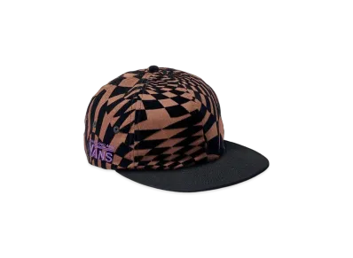 VANS x P.A.M (PERKS AND MINI) Spiral Checker 6-Panel Hat "Mustang"