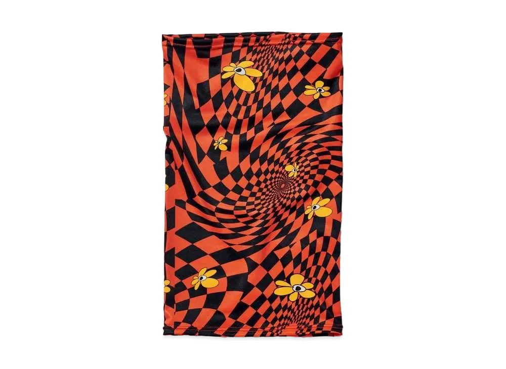 VANS x P.A.M (PERKS AND MINI) Spiral Checker Gaitor "Fluorescent Orange"