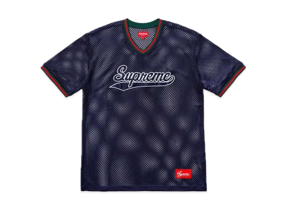 Supreme Mesh Baseball Top "Navy"