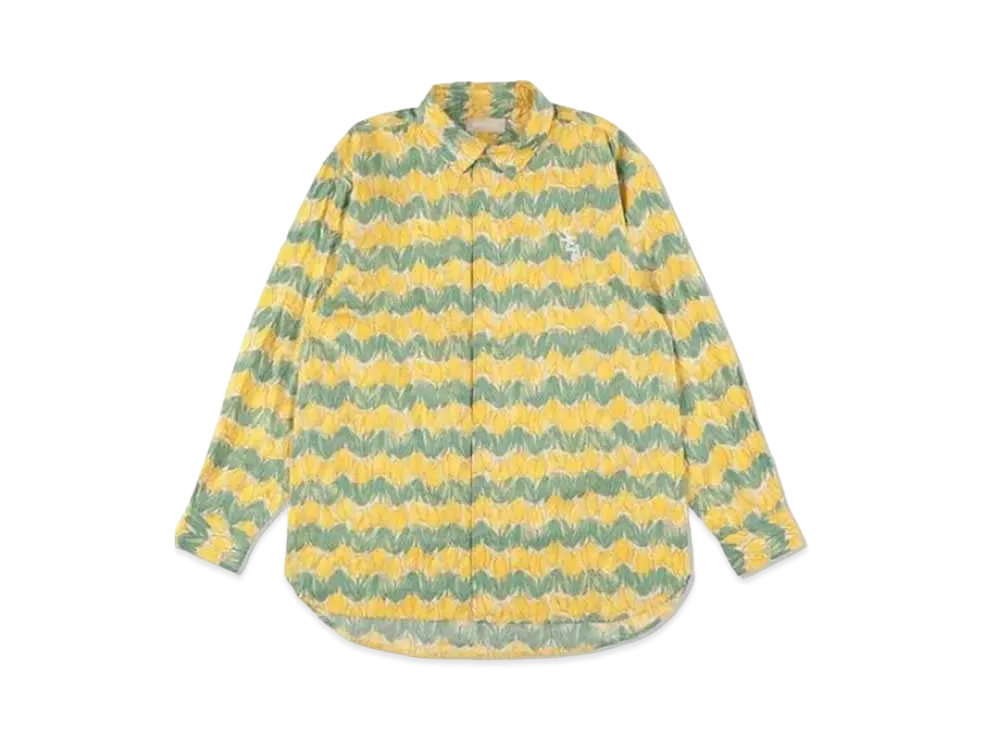 WIND AND SEA SEA (Tulipes-pattern) Shirt "Yellow"