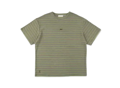 WIND AND SEA Heavy Pile Multi Border S/S Cut-sewn "Green-BW"