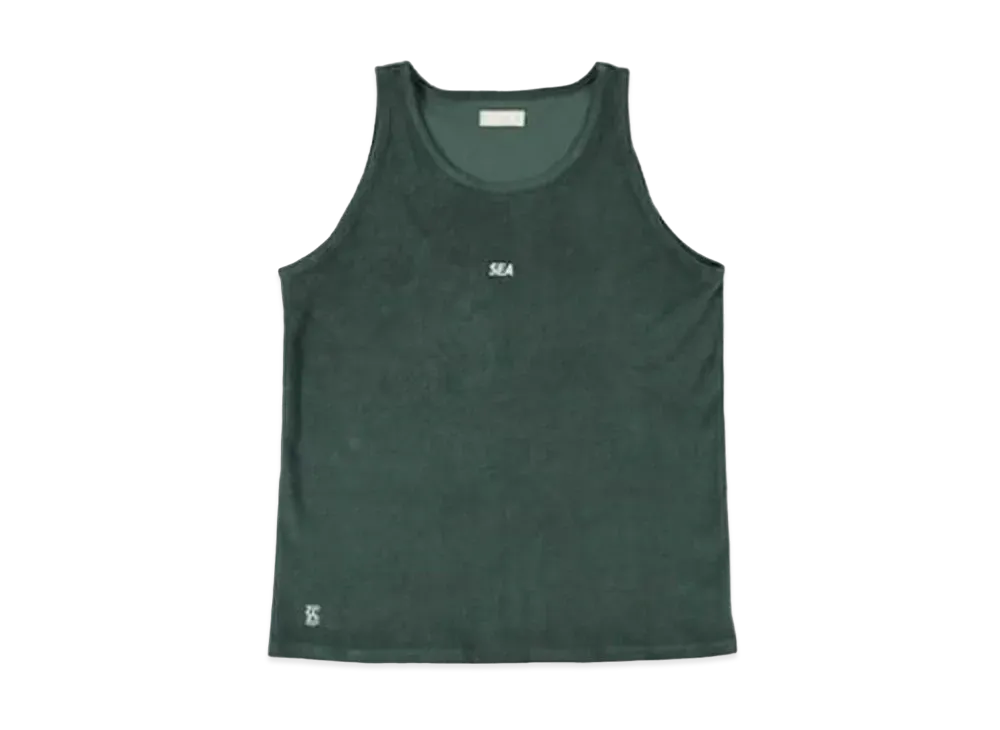 WIND AND SEA Heavy Pile Tank Top "Green"