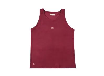 WIND AND SEA Heavy Pile Tank Top "Burgundy"