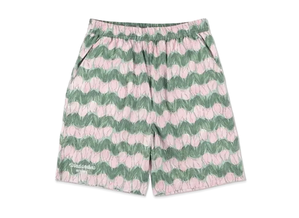 WIND AND SEA SEA (Tulipes-pattern) Shorts "Pink"