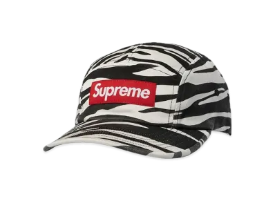 Supreme Washed Chino Twill Camp Cap "Zebra"(22FW)