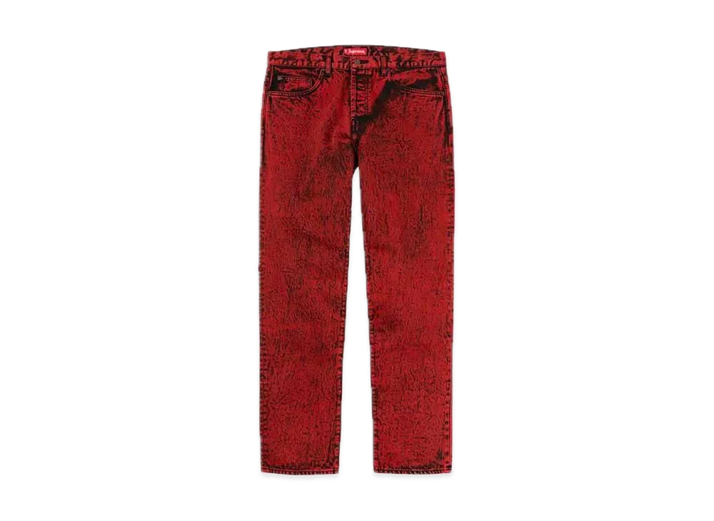 Supreme Washed Regular Jean "Red"