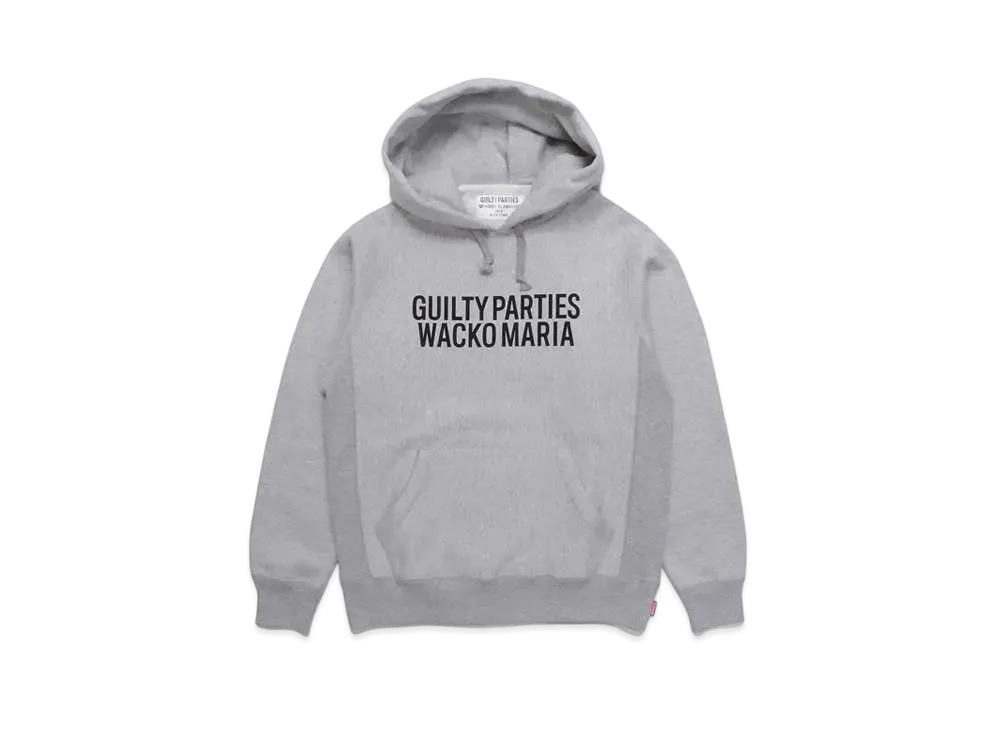 WACKO MARIA Heavy Weight Pull Over Hooded Sweat Shirt "Gray"