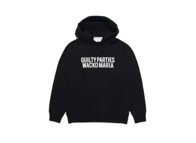 WACKO MARIA Heavy Weight Pull Over Hooded Sweat Shirt "Black"