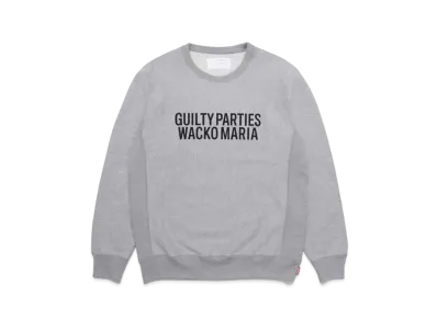 WACKO MARIA Heavy Weight Crew Neck Sweat Shirt "Gray"