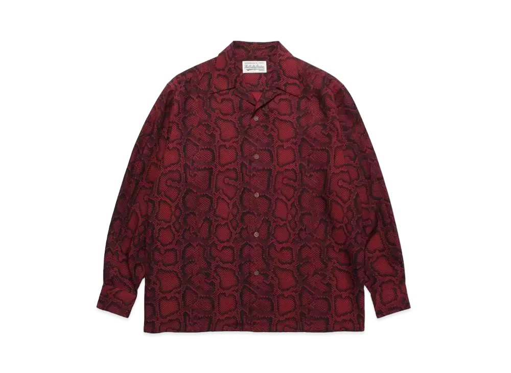 WACKO MARIA Python Open Collar Shirt WACKO MARIA Python Open Collar Shirt