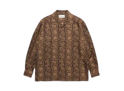 WACKO MARIA Python Open Collar Shirt "Dark Yellow"