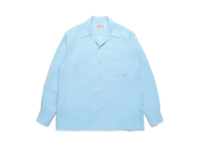 WACKO MARIA 50'S Open Collar Shirt "Light Blue"
